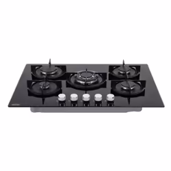 Belling 444411640 hob Black Built-in 75 cm Gas 5 zone(s)