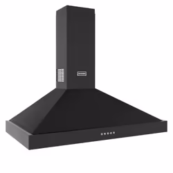 Stoves 444411650 cooker hood Wall-mounted Black 610 m³/h