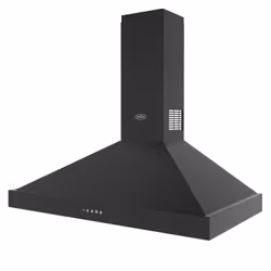 Belling 444411671 cooker hood Wall-mounted Black 600 m³/h