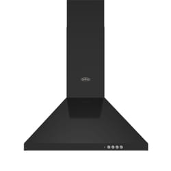 Belling 444411681 cooker hood Wall-mounted Black 600 m³/h