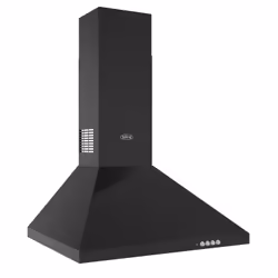 Belling 444411681 cooker hood Wall-mounted Black 600 m³/h