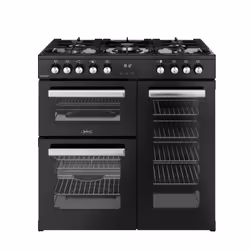 Belling 444411793, Range cooker, Black, Rotary, Touch, Black, Chrome, Metal
