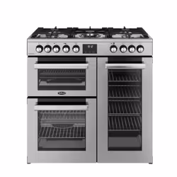 Belling 444411794, Range cooker, Stainless steel, Rotary, Touch, Stainless, Chrome, Metal
