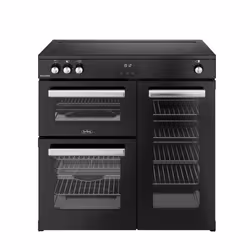 Belling 444411795, Range cooker, Black, Rotary, Touch, LED, Zone induction hob, 5 zone(s)