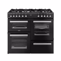Belling 444411799, Range cooker, Black, Rotary, Touch, Chrome, Metal, Front