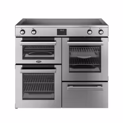 Belling 444411802, Range cooker, Stainless steel, Rotary, Touch, Chrome, Metal, Front
