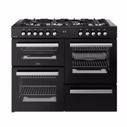Belling 444411805, Range cooker, Black, Rotary, Touch, Chrome, Metal, Front