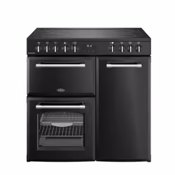 Belling 444411817, Range cooker, Black, Rotary, Touch, LED, Ceramic, 5 zone(s)