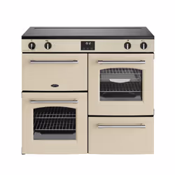 Belling 444411833, Range cooker, Cream, Rotary, Touch, Chrome, Metal, Front
