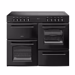 Belling 444411835, Range cooker, Black, Rotary, Touch, Chrome, Metal, Front