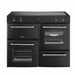 Belling 444411841, Range cooker, Black, Rotary, Touch, Chrome, Metal, Front