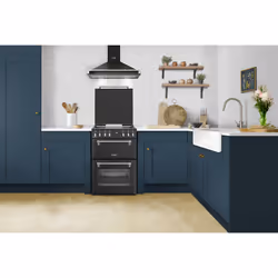 Stoves 444411847 cooker Freestanding cooker Electric Zone induction hob Black