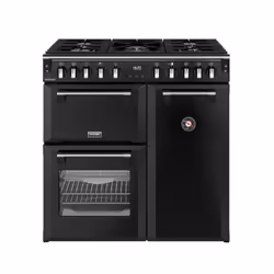 Stoves 444411850, Range cooker, Black, Rotary, Touch, Chrome, Metal, Front