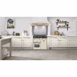Stoves 444411854 cooker Range cooker Electric Zone induction hob Cream