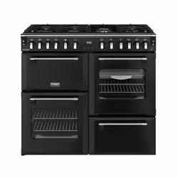Stoves 444411856, Range cooker, Black, Rotary, Touch, Chrome, Metal, Front