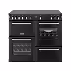 Stoves 444411873, Range cooker, Black, Rotary, Touch, Chrome, Metal, Front
