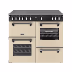 Stoves 444411874, Range cooker, Cream, Rotary, Touch, Chrome, Metal, Front