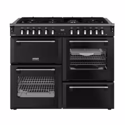 Stoves 444411876, Range cooker, Black, Rotary, Touch, Chrome, Metal, Front
