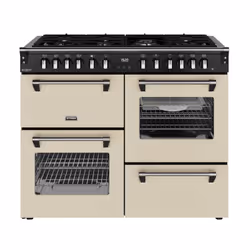 Stoves 444411877, Range cooker, Cream, Rotary, Touch, Chrome, Metal, Front