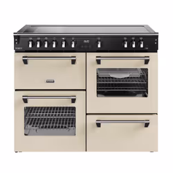 Stoves 444411879, Range cooker, Cream, Rotary, Touch, Chrome, Metal, Front