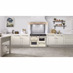 Stoves 444411879 cooker Range cooker Electric Zone induction hob Cream