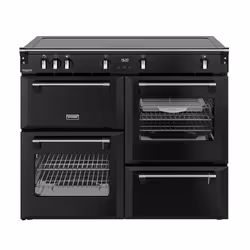 Stoves 444411880, Range cooker, Black, Rotary, Touch, Chrome, Metal, Front