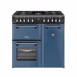Stoves 444412005, Range cooker, Blue, Rotary, Touch, Twilight Blue, Chrome, Metal
