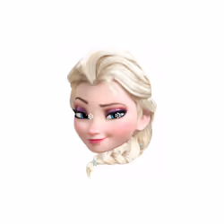 Elsa from Disney's Frozen Party Card Fancy Dress Mask (single)