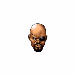 Nick Fury from Marvel's The Avengers Single Card Party Fancy Dress Mask