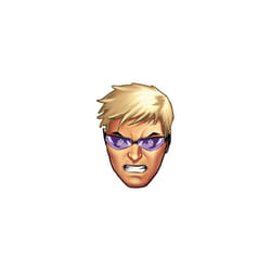 Hawkeye from Marvel's The Avengers Single Card Party Fancy Dress Mask