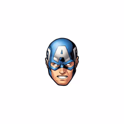 Captain America from Marvel's The Avengers Single Card Party Fancy Dress Mask