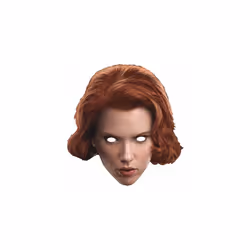 Black Widow Avengers Age of Ultron Single Card Party Fancy Dress Mask