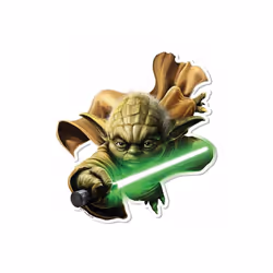 Yoda 3D Effect Star Wars Official Pop Out Cardboard Cutout / Standee Wall Art
