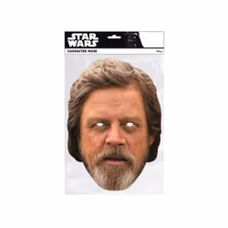 Luke Skywalker Star Wars The Last Jedi Single 2D Card Party Fancy Dress Mask