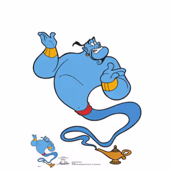 Genie from Aladdin Classic Disney Lifesize Cardboard Cutout / Standee
