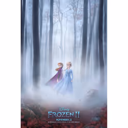 Frozen 2 Original Movie Poster Double Sided Advance Forest Style