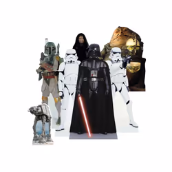 Star Wars Villains Official Table Top Cardboard Cutouts Party Pack of 7