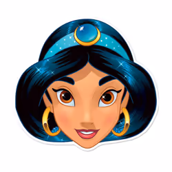 Jasmine Official Disney Princess Child Size 2D Card Party Mask