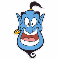 Genie Official Disney Aladdin Child Size 2D Card Party Mask