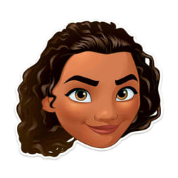 Moana Official Disney Princess Child Size 2D Card Party Mask