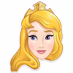Aurora Official Disney Princess Child Size 2D Card Party Mask