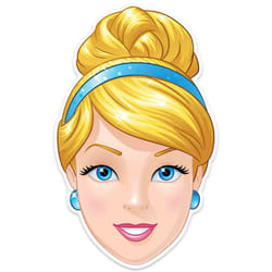 Cinderella Official Disney Princess Child Size 2D Card Party Mask