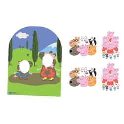 Peppa Pig and Friends Party Pack with Cardboard Stand In, Masks and Tabletops