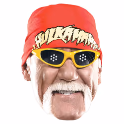Hulk Hogan WWE Wrestler Official Single 2D Card Party Face Mask