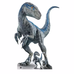 Mother Blue Velociraptor Cardboard Cutout Official Jurassic World Dominion Standee