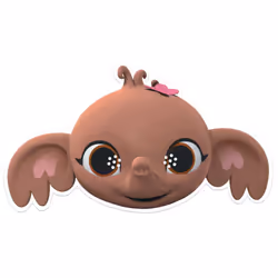 Sula the Elephant from Bing Official 2D Card Party Mask