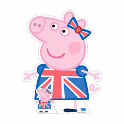 Peppa Pig Union Jack Cardboard Cutout / Standee / Standup