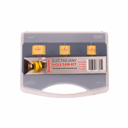 Starrett Cordless Smooth Cut Bi-Metal Holesaw Kit, 3 Piece KCS03001