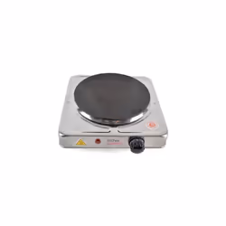 Lloytron E4103SS Kitchen Perfected Single Hotplate, 1500 W, Brushed Steel