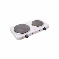 Lloytron E4202WH Kitchen Perfected Double Hotplate, 2500 W, White
